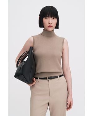 Filippa K Turtleneck Vest - Natural