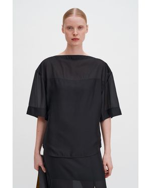 Filippa K Sheer Tee - Black