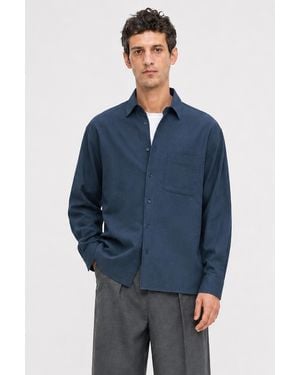 Filippa K Relaxed Cotton Shirt - Blue