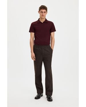 Filippa K Theo Flannel Trousers - Red