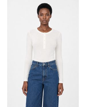 Filippa K Lyocell Cashmere Henley - White