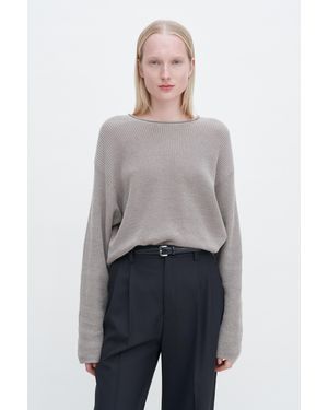Filippa K Relaxed Linen Jumper - Grey