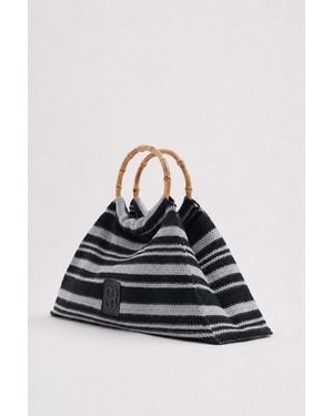 Filippa K The Bamboo Crochet Bag - Blue