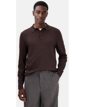 Filippa K Knitted Polo Shirt - Brown