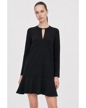 Filippa K Triacetate Long Sleeve Dress - Black