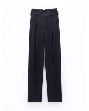 Filippa K High Waist Tuxedo Trousers - Blue