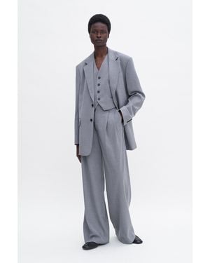 Filippa K Darcey Wool Trousers - Grey