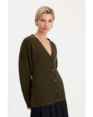 Filippa K Hourglass Cardigan - Green