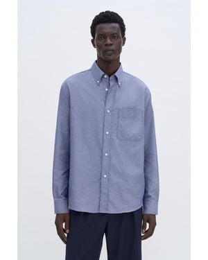 Filippa K Relaxed Oxford Cotton Shirt - Blue