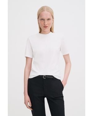 Filippa K Mock Neck Tee - White
