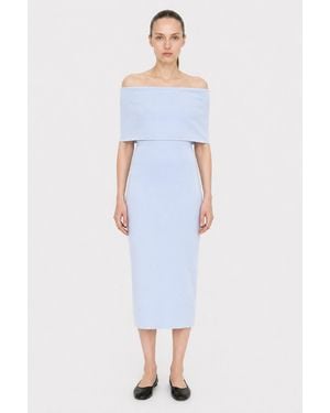 Filippa K Off Shoulder Dress - Blue
