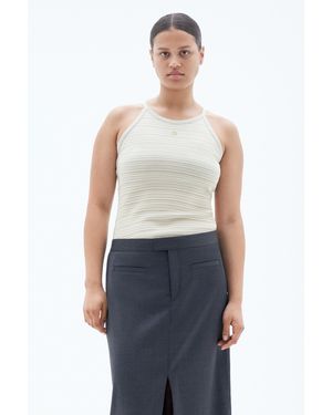 Filippa K Striped Tank - White