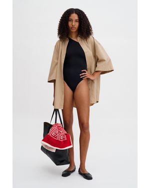 Filippa K Asymmetric Swimsuit - Black