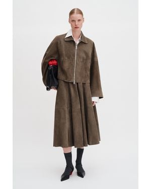 Filippa K Suede Coach Jacket - Green