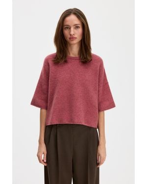 Filippa K Wool Yak Tee - Red