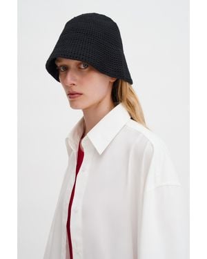 Filippa K Crochet Hat - Black