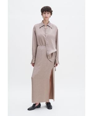 Filippa K Crinkled Pencil Skirt - Grey