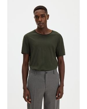 Filippa K Roll Neck Tee - Green