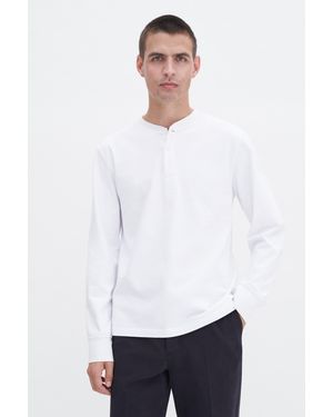 Filippa K Heavy Cotton Henley - White