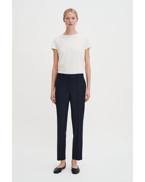 Filippa K Emma Cropped Cool Wool Trouser - Blue