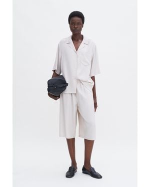 Filippa K Draped Twill Shorts - White