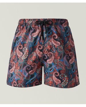 TOOCO Paisley Printed Swim Shorts - Blue