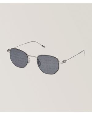 Montblanc Square Logo Metal Sunglasses - Metallic