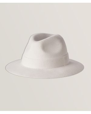 Barbisio Steve Wool-cashmere Felt Fedora - Natural