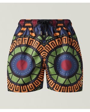 TOOCO Graphic Printed Swim Shorts - Purple