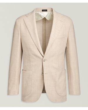 Harry Rosen Andrew Hopsack Sport Jacket - Natural