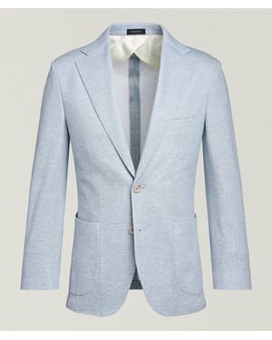 Harry Rosen Andrew Stretch-Knit Sport Jacket - Blue
