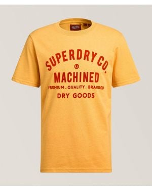 Superdry Flecked Workwear Logo T-Shirt - Orange