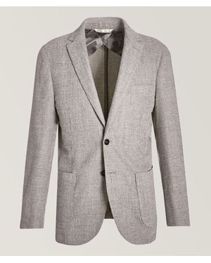 Maurizio Baldassari Mãlange Stretch-Wool Blend Sport Jacket - Grey