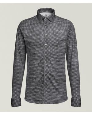DESOTO Neat-Circle Cotton Shirt - Grey