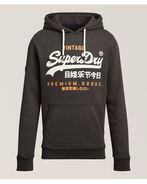 Superdry Vintage Logo Heritage Hooded Sweatshirt - Grey