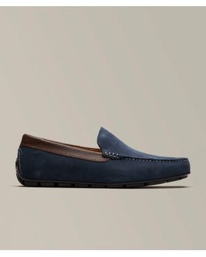 Florsheim Motor Venetian Suede Drivers - Blue