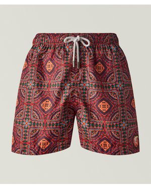 TOOCO Seychelles Printed Swim Shorts - Red