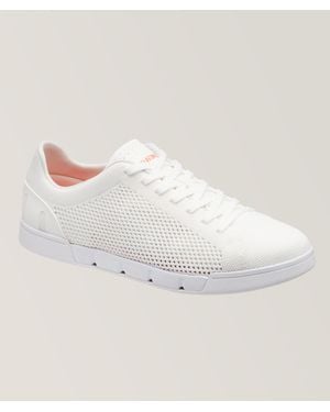 Swims Breeze Knit Tennis Sneakers - White