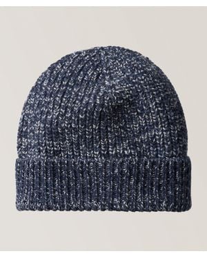 Brunello Cucinelli Mãlange Virgin Wool-Blend Beanie - Blue