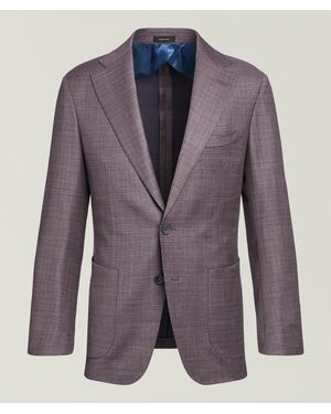 Harry Rosen Andrew Micro-Structured Sport Jacket - Blue