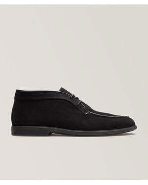 Santoni Suede Desert Boots - Black