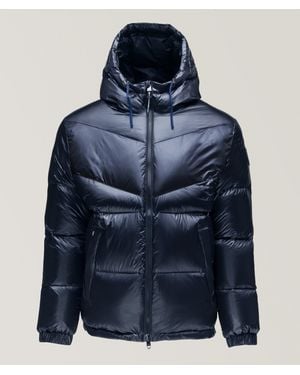 Nobis Dyna Chevron Quilted Down Puffer Jacket - Blue