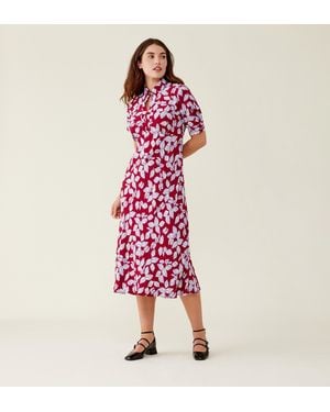 Finery London Marta Midi Dress - Pink