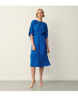 Finery London Harriet Cobalt Midi Dress - Blue