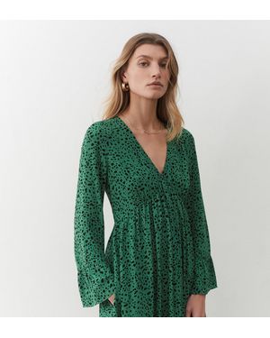 Finery London Laura Print Midi Dress - Green