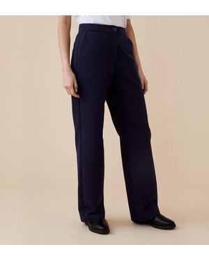 Finery London Maddie Cotton Rich Trousers - Blue