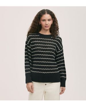 Finery London Sansa Crochet Jumper - Black