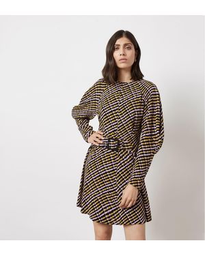 Finery London Leona Belted Mini Dress - Brown