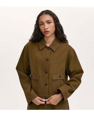 Finery London Kelsie Canvas Jacket - Green