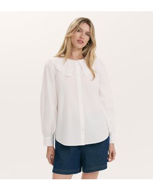 Finery London Ansley Cotton Shirt - White